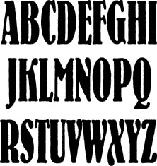 Technique Tuesday - Alphabet Stamp Sets - Harbor Side Capital Letters Extra Large  (sold individually)